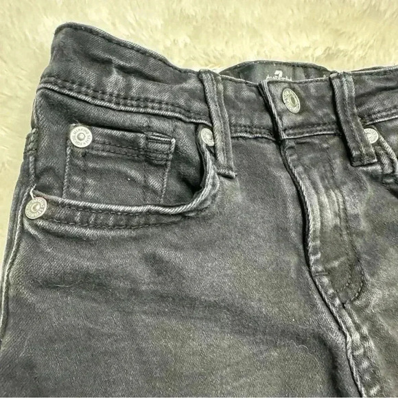 7 For All Mankind  Jeans Slim Black Size 5 - Picture 5 of 15